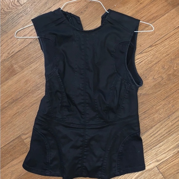 G-Star Women's Sleeveless black denim pendulum top, add edge to your denim S - Picture 5 of 7